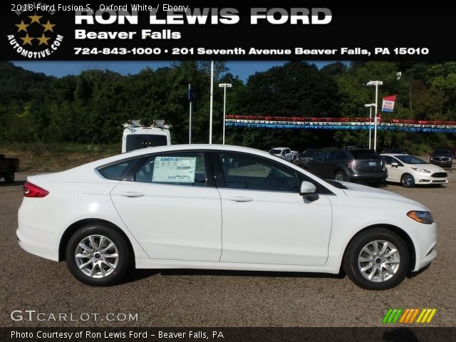 2018 Ford Fusion S in Oxford White