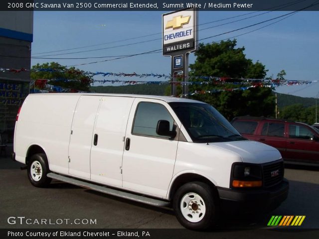 2008 GMC Savana Van 2500 Commercial Extended in Summit White