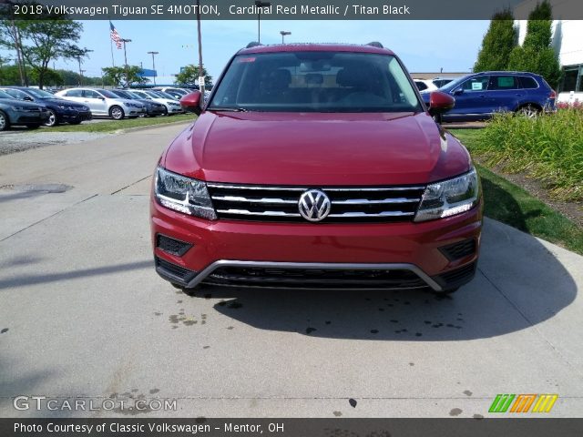 2018 Volkswagen Tiguan SE 4MOTION in Cardinal Red Metallic