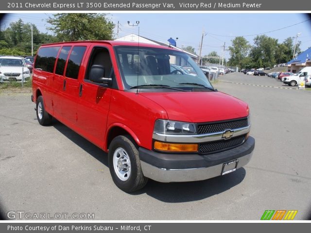 2011 Chevrolet Express LT 3500 Extended Passenger Van in Victory Red