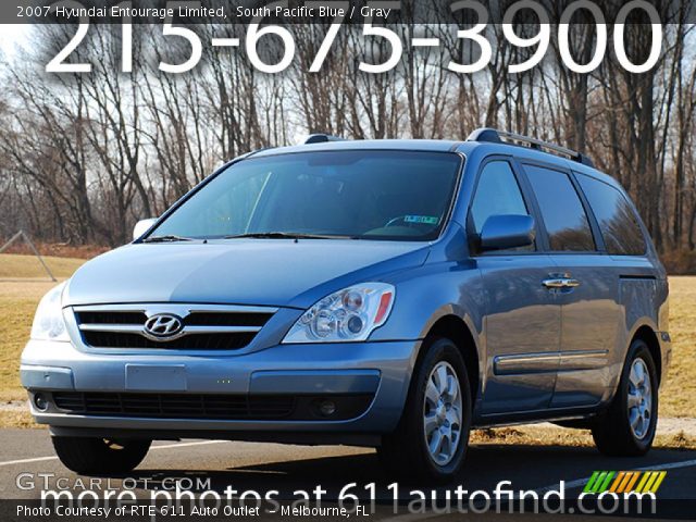 2007 Hyundai Entourage Limited in South Pacific Blue