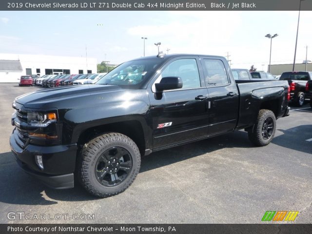 2019 Chevrolet Silverado LD LT Z71 Double Cab 4x4 Midnight Edition in Black