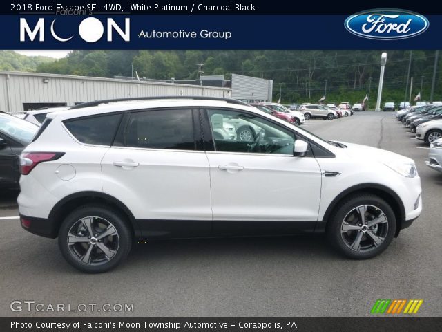 2018 Ford Escape SEL 4WD in White Platinum