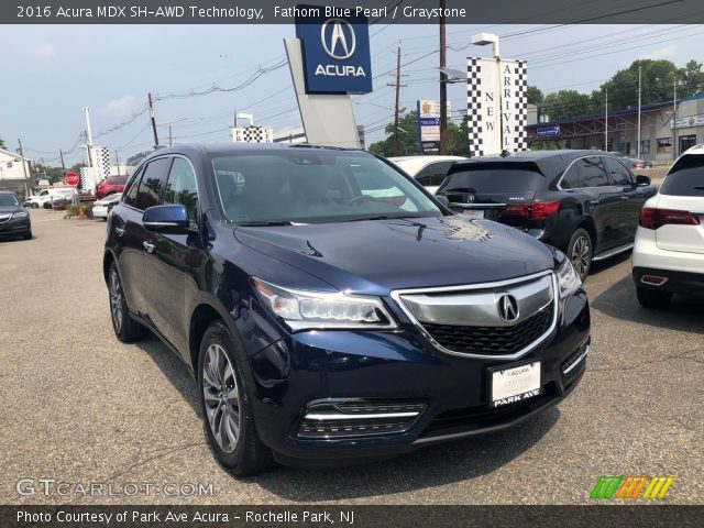 2016 Acura MDX SH-AWD Technology in Fathom Blue Pearl
