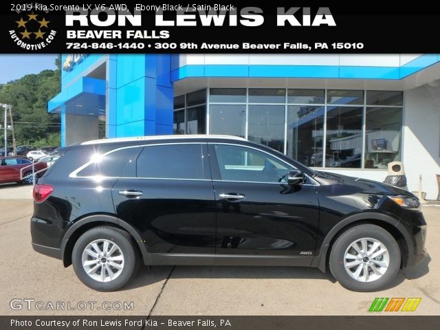 2019 Kia Sorento LX V6 AWD in Ebony Black