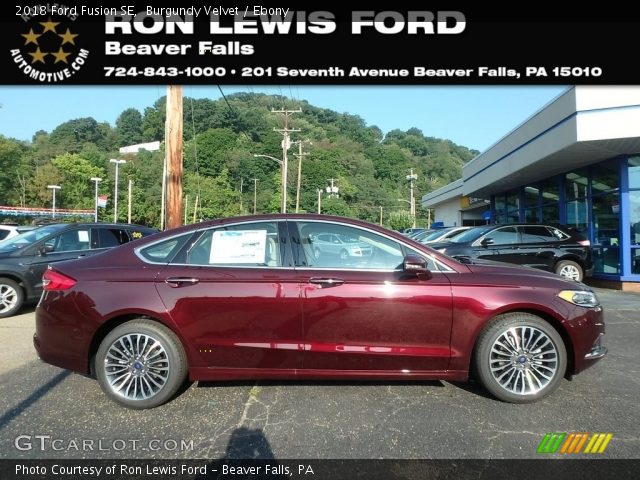 2018 Ford Fusion SE in Burgundy Velvet