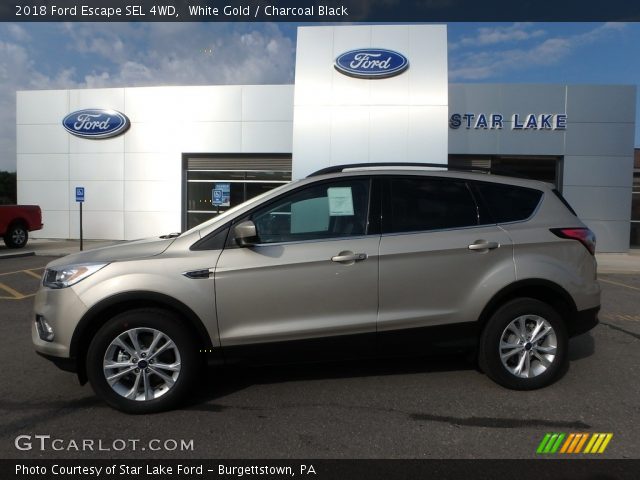 2018 Ford Escape SEL 4WD in White Gold