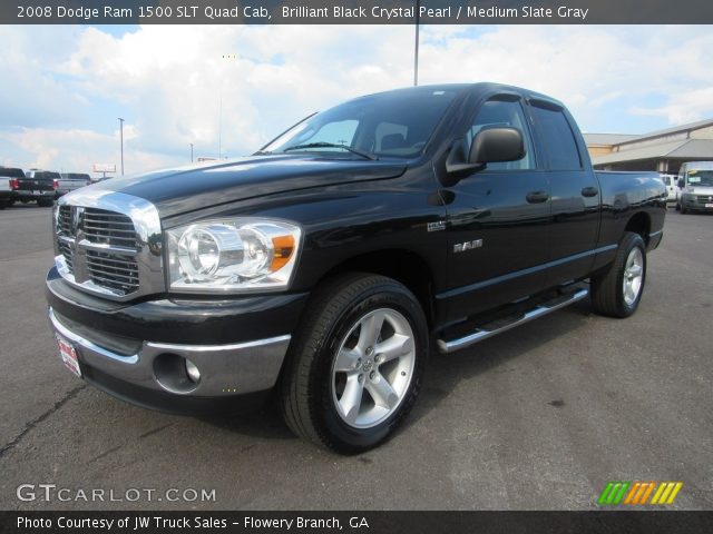 2008 Dodge Ram 1500 SLT Quad Cab in Brilliant Black Crystal Pearl