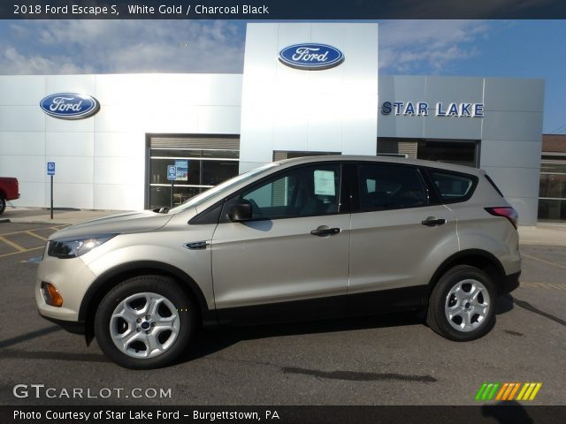 2018 Ford Escape S in White Gold