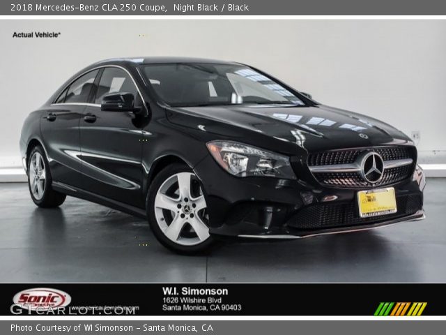 2018 Mercedes-Benz CLA 250 Coupe in Night Black