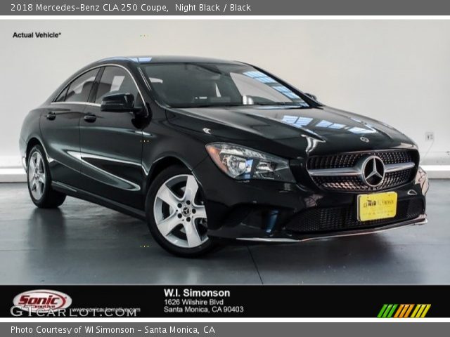 2018 Mercedes-Benz CLA 250 Coupe in Night Black