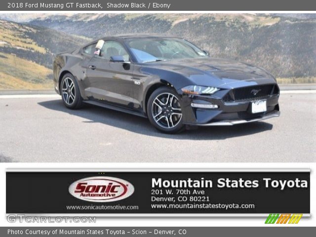 2018 Ford Mustang GT Fastback in Shadow Black