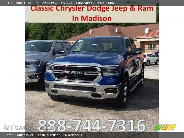 2019 Ram 1500 Big Horn Crew Cab 4x4 in Blue Streak Pearl