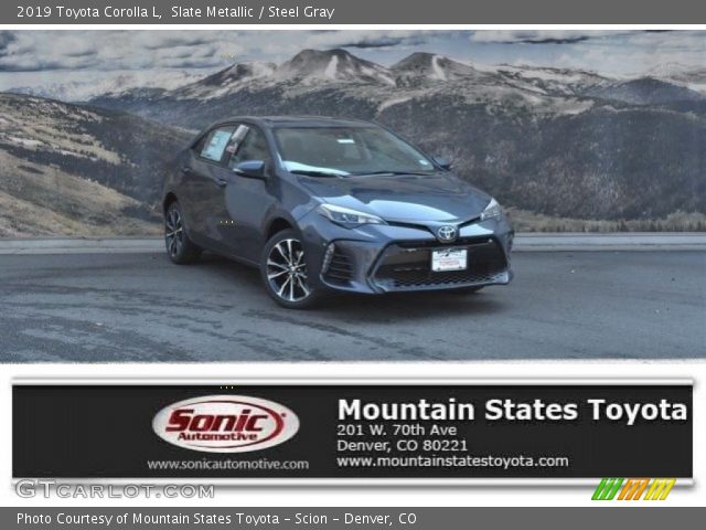 2019 Toyota Corolla L in Slate Metallic