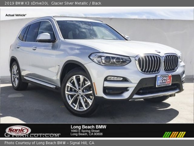 2019 BMW X3 sDrive30i in Glacier Silver Metallic
