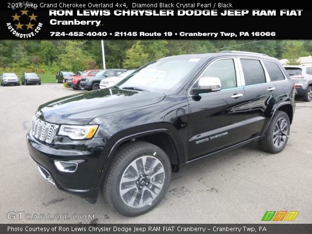 2018 Jeep Grand Cherokee Overland 4x4 in Diamond Black Crystal Pearl