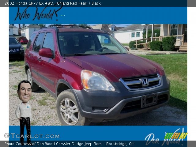 2002 Honda CR-V EX 4WD in Chianti Red Pearl