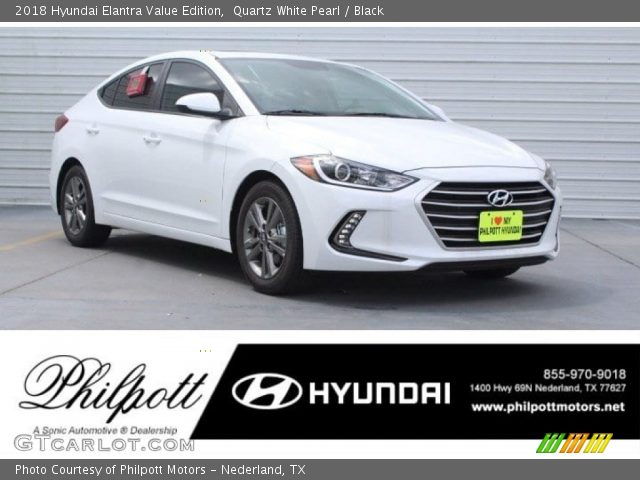 2018 Hyundai Elantra Value Edition in Quartz White Pearl