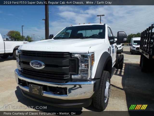 2019 Ford F550 Super Duty XL Regular Cab 4x4 Chassis in White