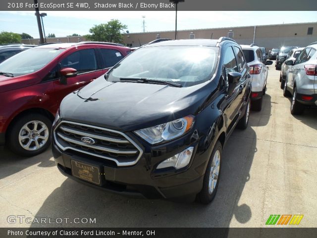 2018 Ford EcoSport SE 4WD in Shadow Black