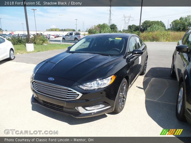 2018 Ford Fusion SE in Shadow Black
