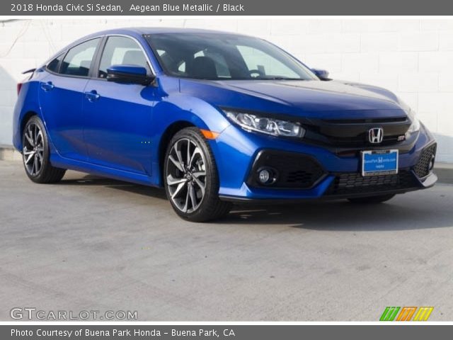 2018 Honda Civic Si Sedan in Aegean Blue Metallic