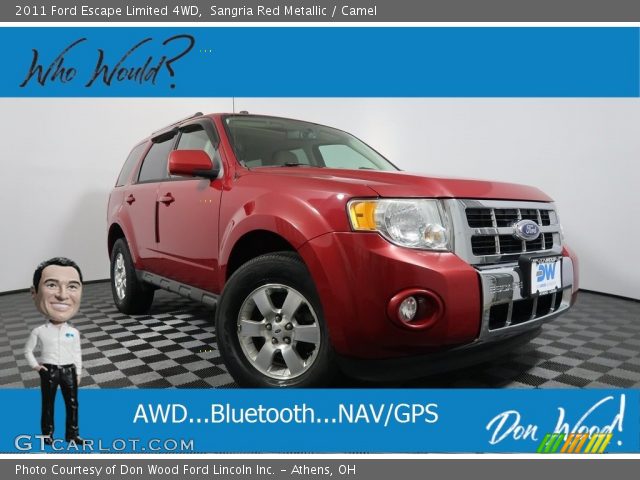 2011 Ford Escape Limited 4WD in Sangria Red Metallic