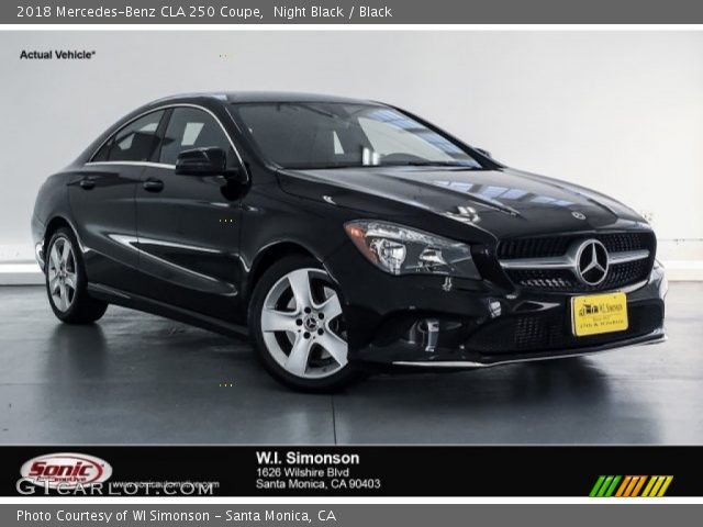 2018 Mercedes-Benz CLA 250 Coupe in Night Black