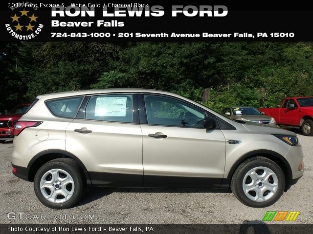 2018 Ford Escape S in White Gold