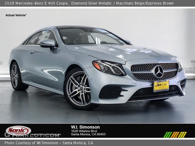 2018 Mercedes-Benz E 400 Coupe in Diamond Silver Metallic