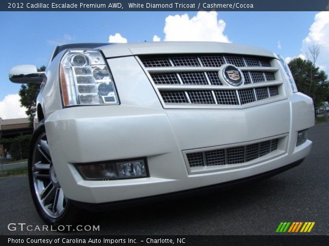 2012 Cadillac Escalade Premium AWD in White Diamond Tricoat