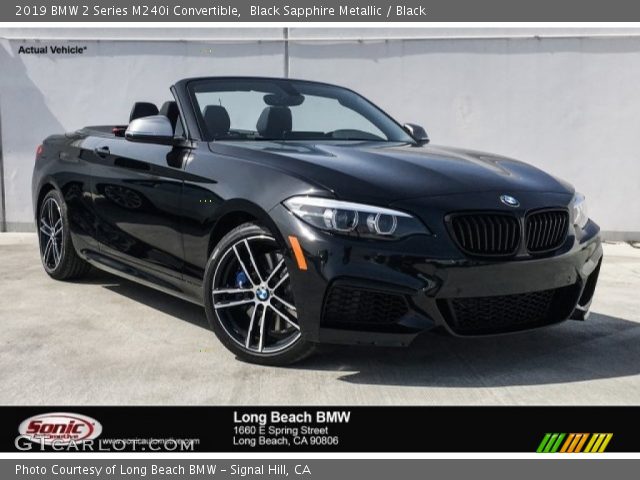 2019 BMW 2 Series M240i Convertible in Black Sapphire Metallic