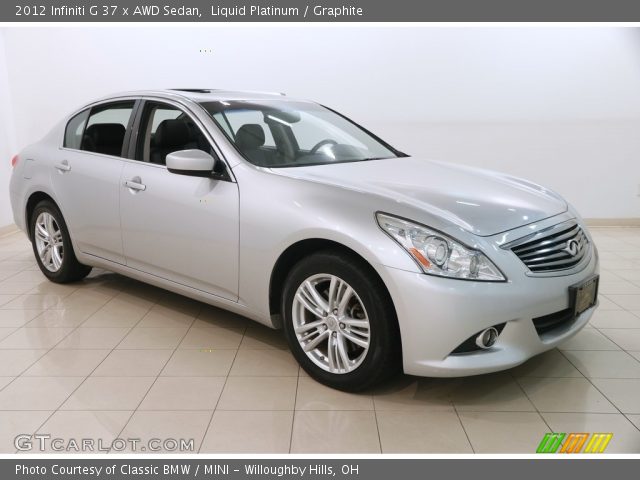 2012 Infiniti G 37 x AWD Sedan in Liquid Platinum