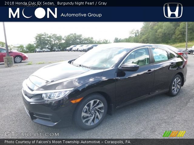 2018 Honda Civic EX Sedan in Burgundy Night Pearl
