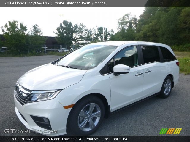 2019 Honda Odyssey EX-L in White Diamond Pearl