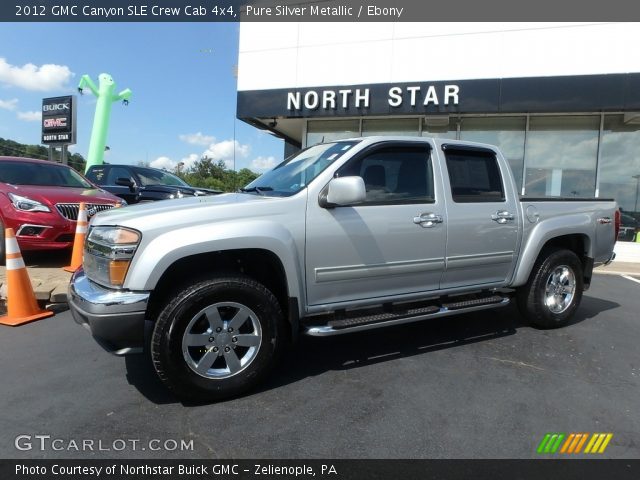 2012 GMC Canyon SLE Crew Cab 4x4 in Pure Silver Metallic
