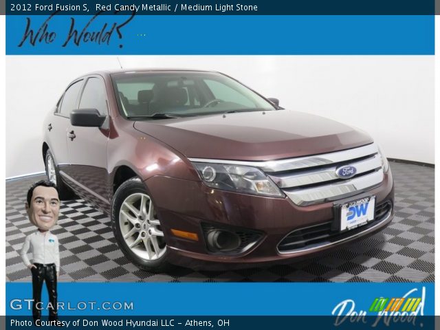 2012 Ford Fusion S in Red Candy Metallic
