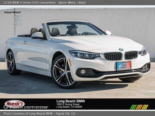 2018 BMW 4 Series 430i Convertible in Alpine White