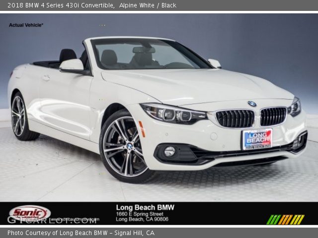 2018 BMW 4 Series 430i Convertible in Alpine White