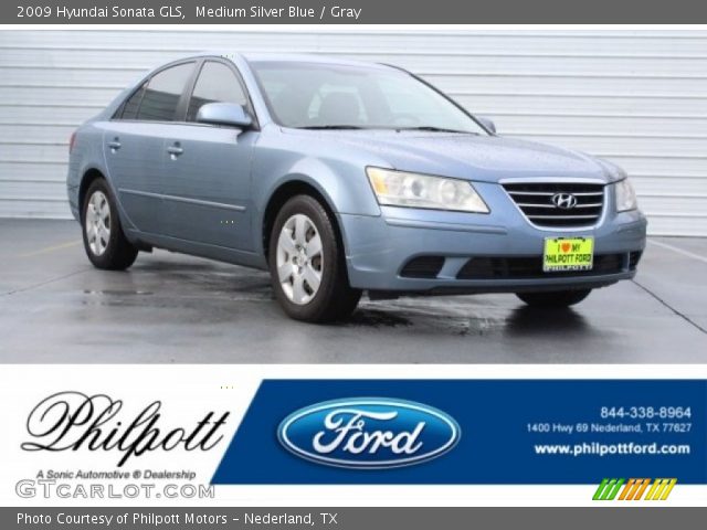 2009 Hyundai Sonata GLS in Medium Silver Blue
