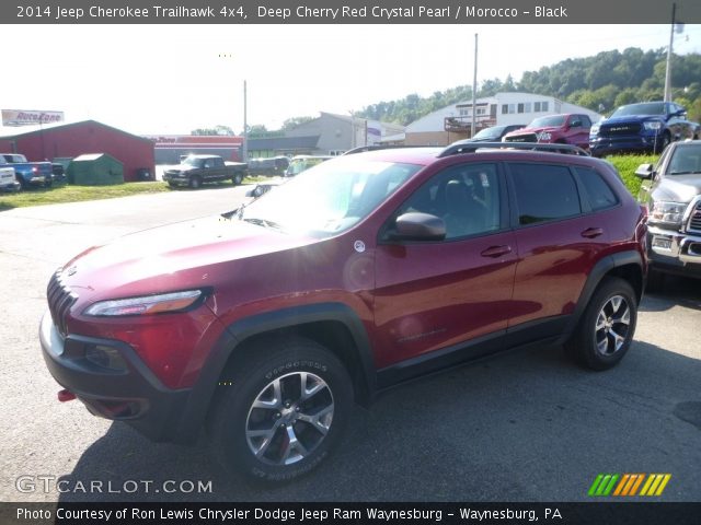 2014 Jeep Cherokee Trailhawk 4x4 in Deep Cherry Red Crystal Pearl