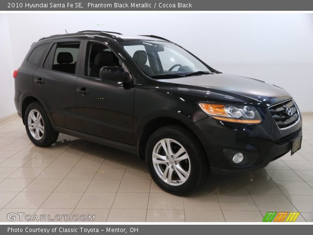2010 Hyundai Santa Fe SE in Phantom Black Metallic