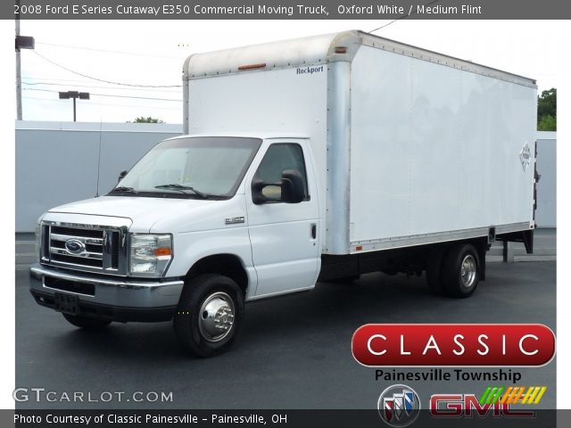 2008 Ford E Series Cutaway E350 Commercial Moving Truck in Oxford White