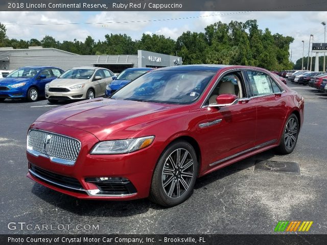 2018 Lincoln Continental Reserve in Ruby Red
