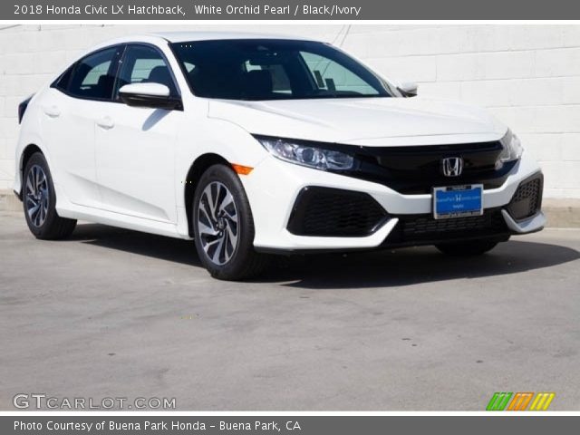 2018 Honda Civic LX Hatchback in White Orchid Pearl