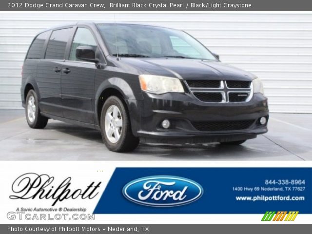 2012 Dodge Grand Caravan Crew in Brilliant Black Crystal Pearl