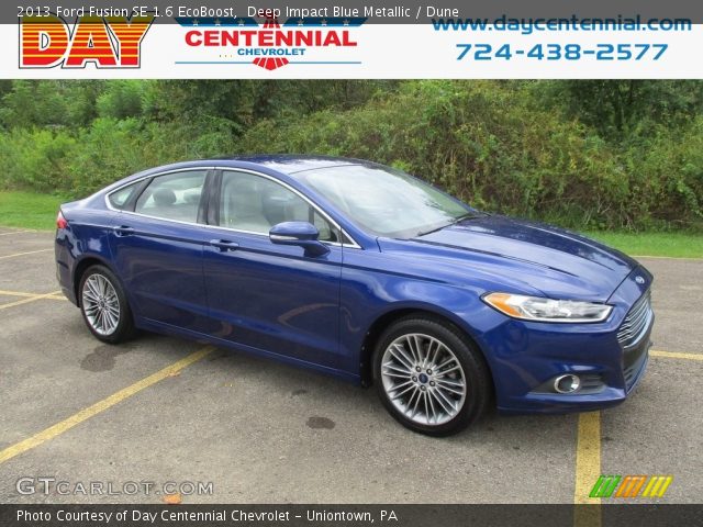 2013 Ford Fusion SE 1.6 EcoBoost in Deep Impact Blue Metallic