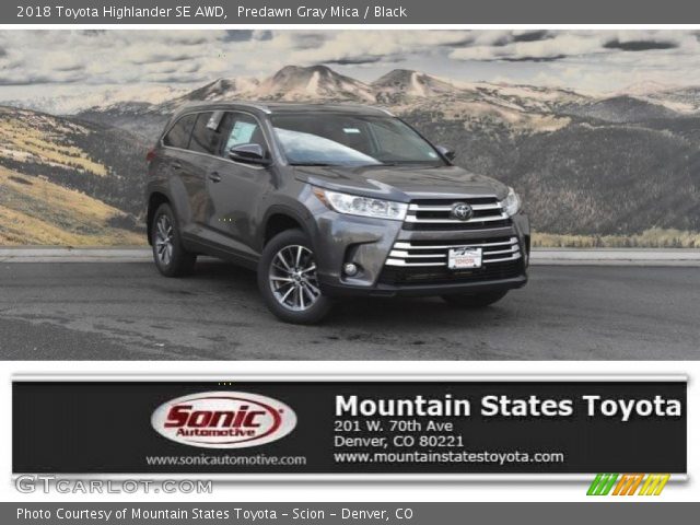 2018 Toyota Highlander SE AWD in Predawn Gray Mica