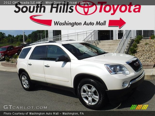 2012 GMC Acadia SLE AWD in White Diamond Tricoat