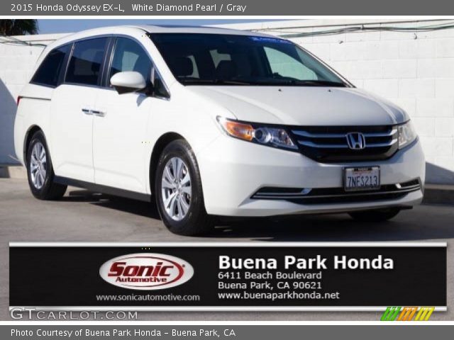 2015 Honda Odyssey EX-L in White Diamond Pearl